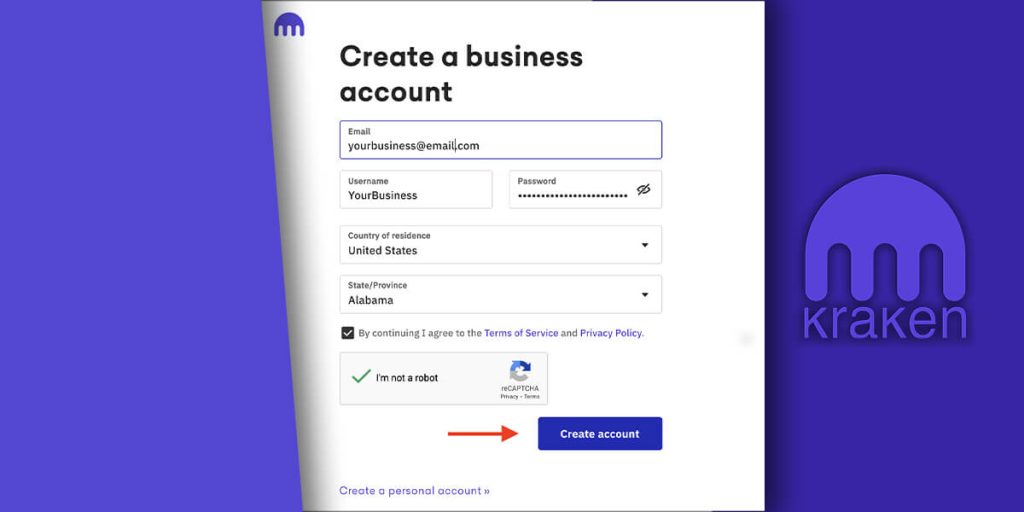 Create An Account To Deposit Bitcoin on Kraken