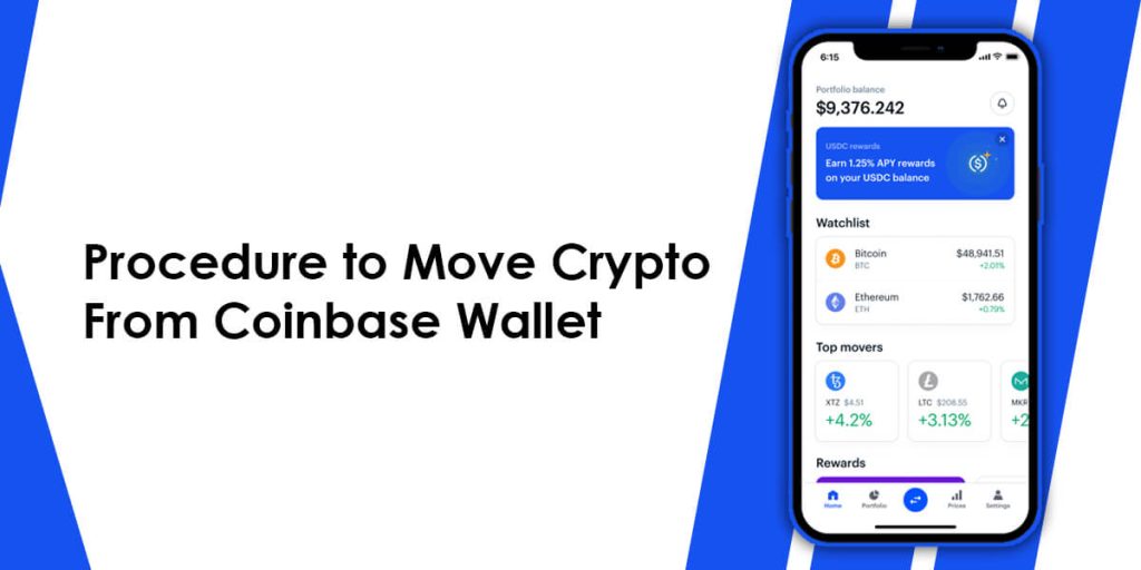 Procedure to Move Crypto From Coinbase Wallet: