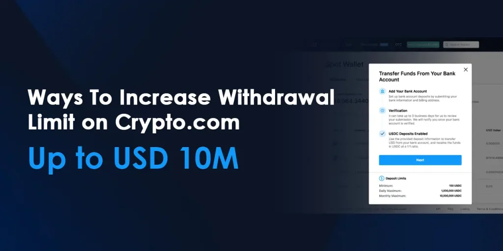 Ways To Increase Withdrawal Limit on Crypto.com