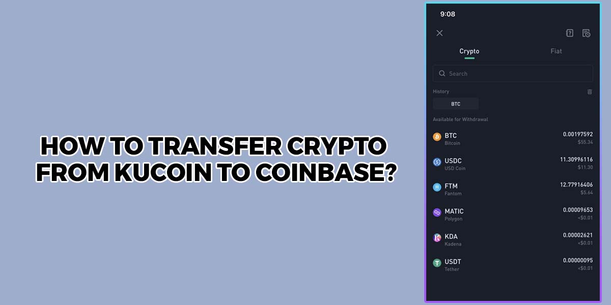 Transfer Crypto from KuCoin To Coinbase