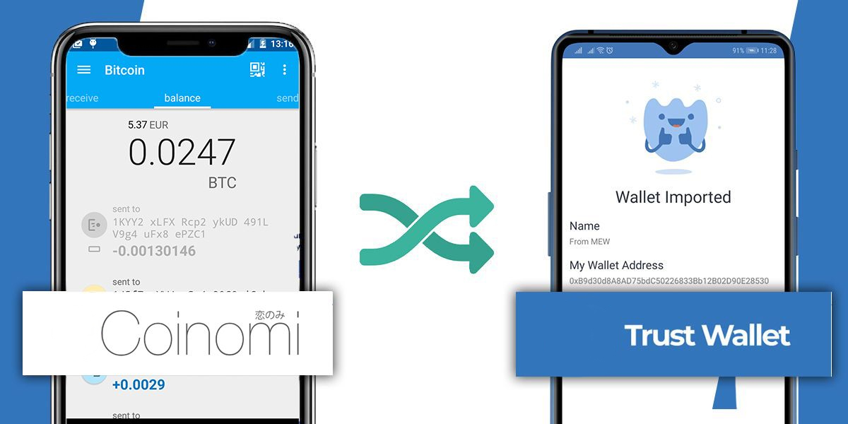 How To Migrate From Coinomi Wallet to Trust Wallet