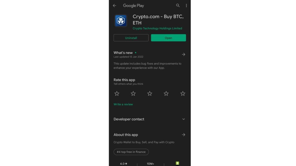 Keep the Crypto.com App Updated