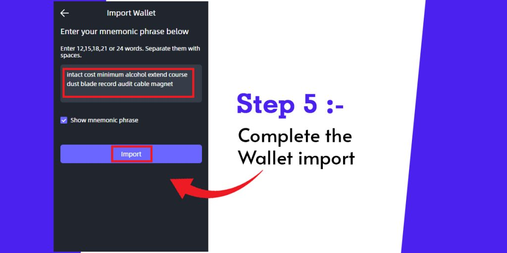 Complete The Import Details