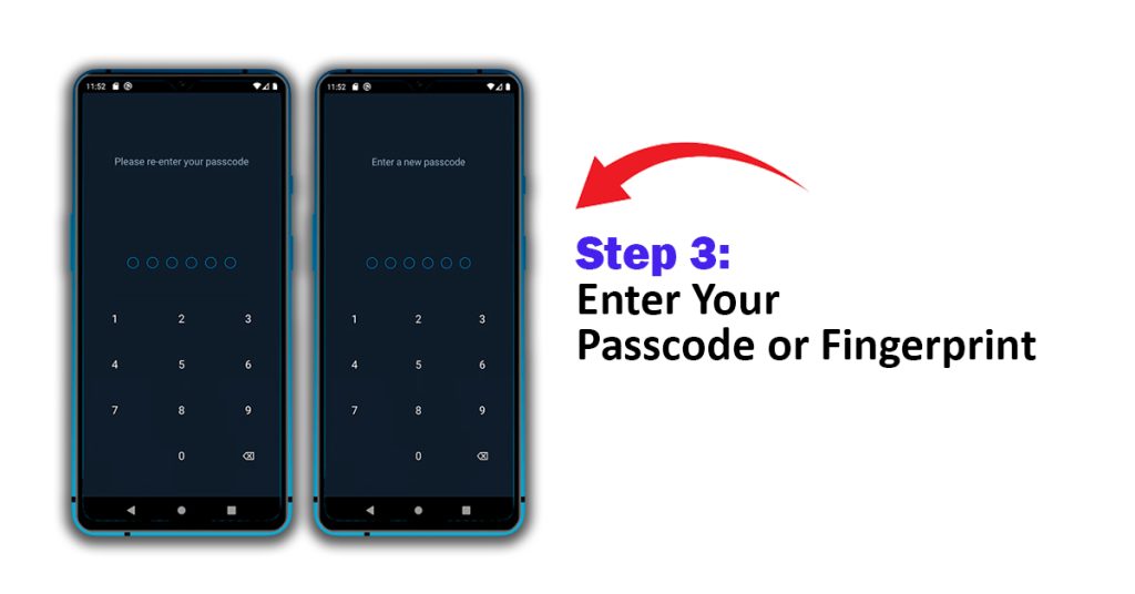 Enter Your Passcode or Fingerprint