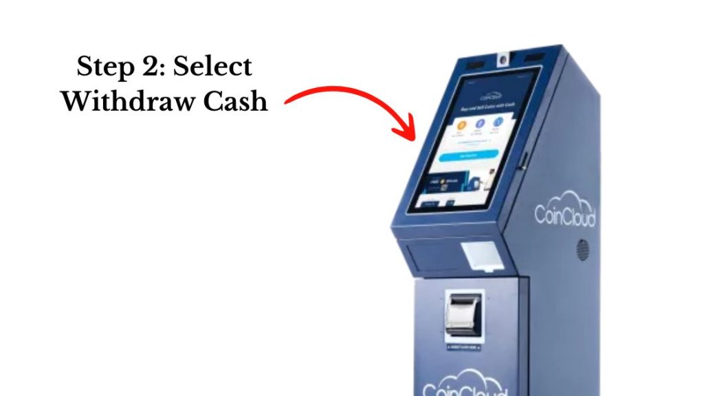 Select 'Withdraw Cash'