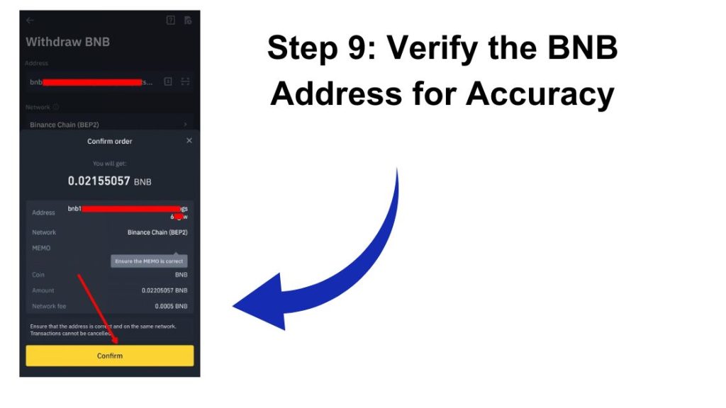 Step 9: Input the Desired Amount of BNB or Opt for the Maximum