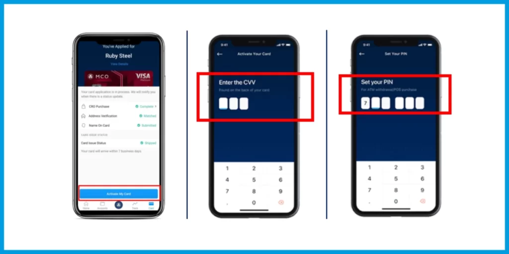 Crypto.com Visa Card Activation Process