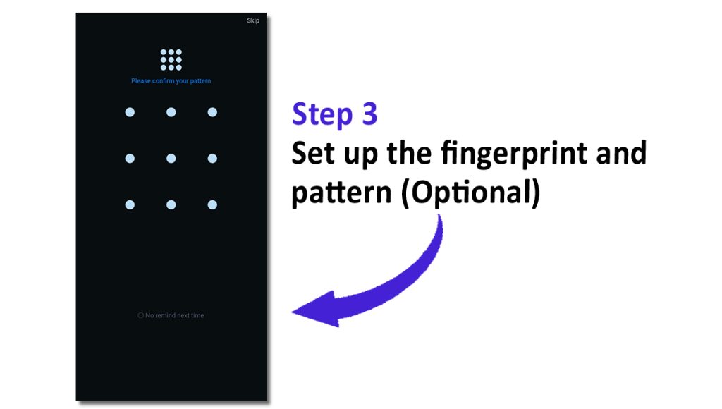 Set Up Fingerprint and Pattern (Optional)