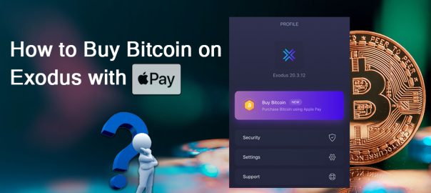 Buy Bitcoin on Exodus with Apple Pay