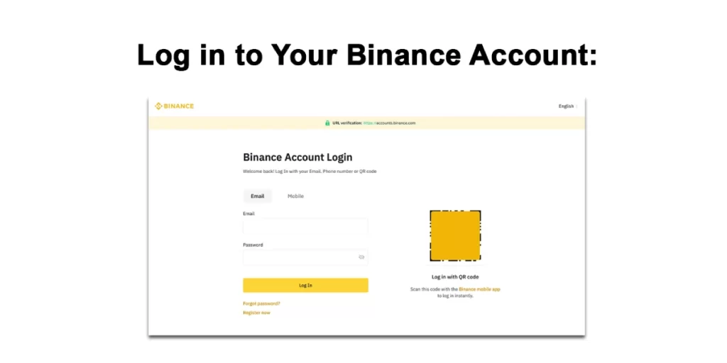 Log in to Your Binance Account