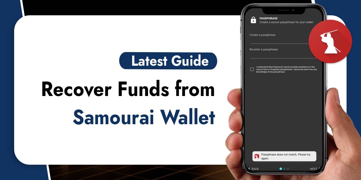 Recover Funds from Samourai Wallet