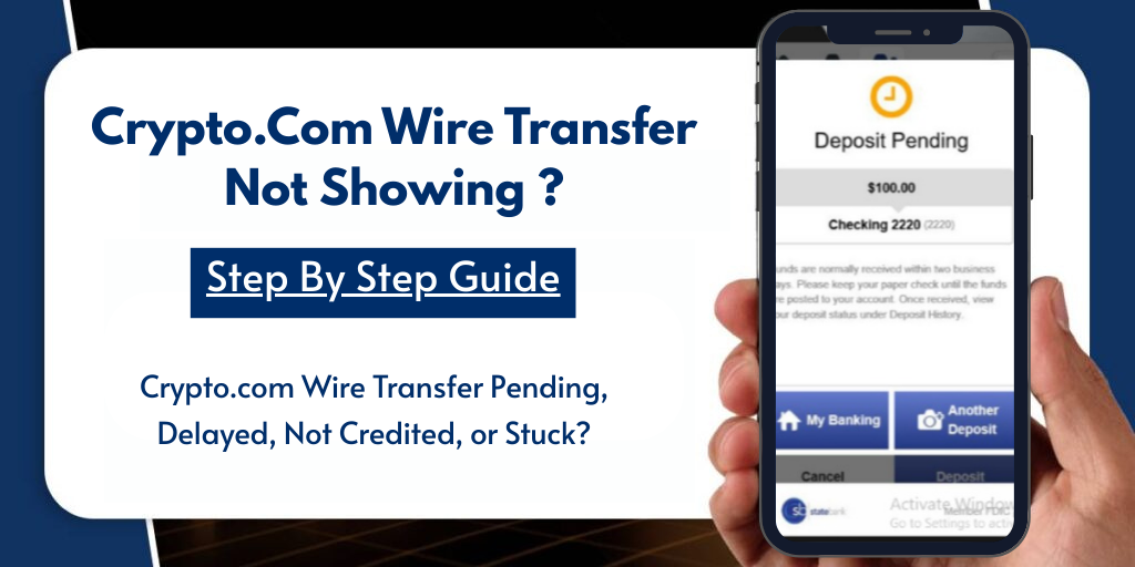 Crypto.Com Wire Transfer Not Showing